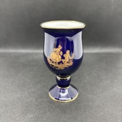 リモージュ・カステル 22金彩 マザグラン コバルトブルー フランス製