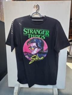 Stranger Things Steve T 셔츠 블랙