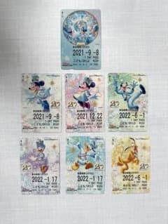 ディズニーリゾートライン フリーきっぷ 20周年 タイムトゥシャイン 7枚セットのサムネイル