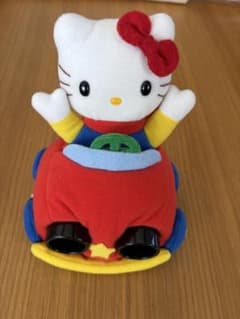 【希少】車に乗ったハローキティ ぬいぐるみ 望遠鏡