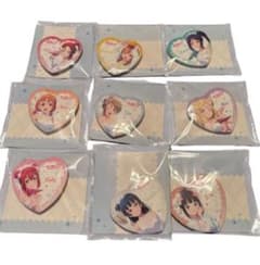 ラブライブ　ハート型缶バッジ　9種 モーリーファンタジー限定 ラブライブ ハート型缶バッジ モーリーファンタジー限定 9種