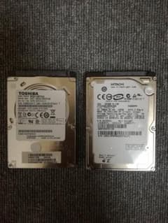 HDD ハードディスク2.5inch 500GBと160GB 2つセットのサムネイル