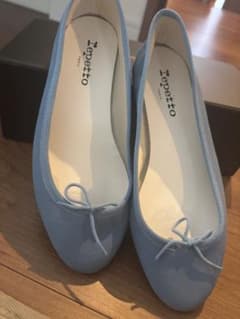 Repetto リボン付きバレエシューズ ライトブルーのサムネイル