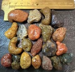 ゴビ瑪瑙 筋脈石 ゴビアゲート 天然石 ルース 22個セット - メルカリ