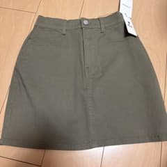 WEGO デニムミニスカート カーキのサムネイル