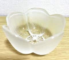 花びら型透明ガラス食器　４個のサムネイル