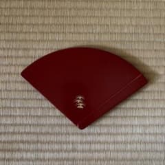 象彦　銘々皿　漆器　扇　未使用　松のサムネイル