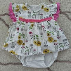 花柄フリル付きワンピース 70cmのサムネイル