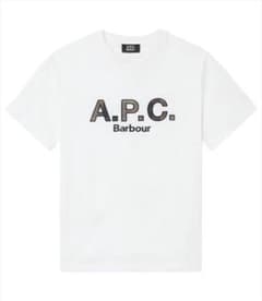 A.P.C. Barbour コラボ Tシャツ ホワイト XL 完売品のサムネイル