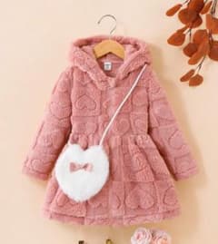 SHEIN もこもこコート ピンクのサムネイル