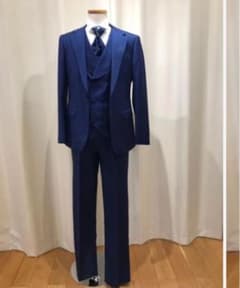 エニーブライダル　ブライダル　タキシード　ブルー　結婚式　メンズ　タキシード一式のサムネイル