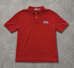 90s old FILA レッド ポロシャツ archiveのサムネイル