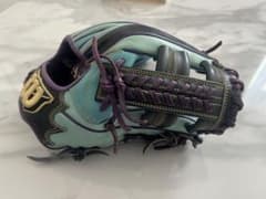 ✨3日限定週末セール✨Wilson野球グローブ 水色/紫 即実践用 - メルカリ