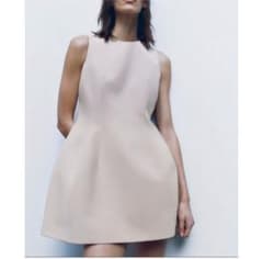 ZARA　ボリュームデザインミニワンピース　Sのサムネイル
