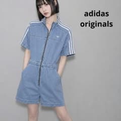 adidas originals ジャンプスーツ デニム オールインワン あの - メルカリ
