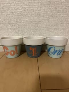 陶器　植木鉢3個セットのサムネイル