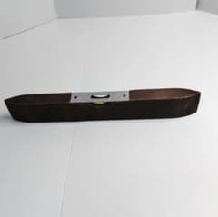 昭和レトロ　木製 DIY 水平器 気泡管 レベル 測定工具　ビンテージのサムネイル