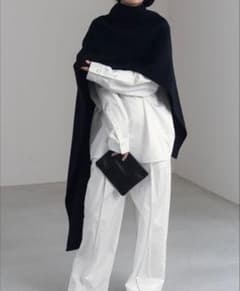 digne throw shawl coat black - メルカリ