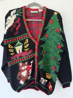 LADY CASUALS ハンドニット クリスマス カーディガンのサムネイル