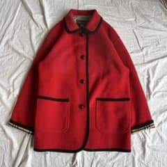 Burberrys ウールコート レッド 13ABR Burberrys ウールコート レッド 13ABR - メルカリ