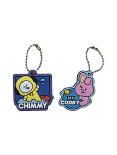 쿠라 스시 BT21 CHIMMY COOKY 고무키링 2 점 세트