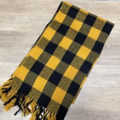 ひろ様専用 ブロックチェック ストールのサムネイル