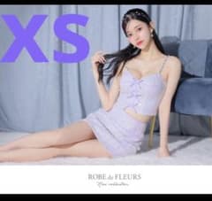ROBE de FLEURS パープルセットアップリボンタイトドレスのサムネイル