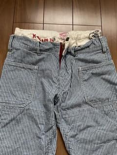 DENIM DUNGAREE ギンガムチェック ロングパンツ　10歳　薄めのサムネイル