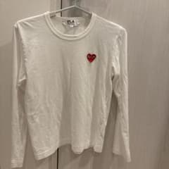 PLAY COMME des GARCONS 長袖 Tシャツ ホワイト L - メルカリ