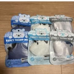 FANCY SHARP KIDS MASK 3層構造 10枚入×6のサムネイル