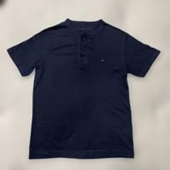 TOMMY HILFIGER メンズ　ネイビー ヘンリーネック Tシャツのサムネイル