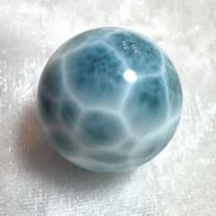 ☆高品質☆ ラリマー スフィア 22.2mm ☆愛と平和の石 - メルカリ