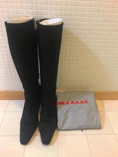 PRADA プラダ ロングブーツ ブラックのサムネイル