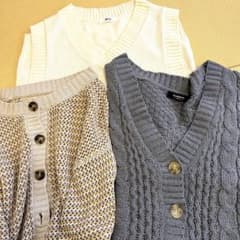 ベスト、カーディガンまとめ売りのサムネイル