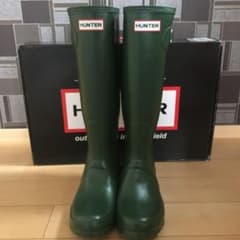 パラオ様 専用☆新品⚫︎未使用☆Hunter レインブーツ グリーンのサムネイル