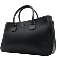 美品 キタムラ トートバッグ ビジネス レザー 黒 Kロゴ A4◎ 肩掛け