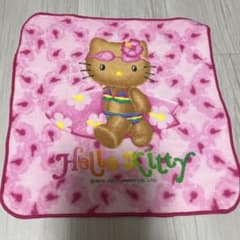 日焼け キティ ハローキティ ミニタオル ガングロ サンリオ 2002 ②