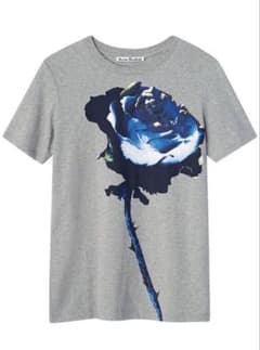 Acne Studios ローズプリント Tシャツ グレーのサムネイル