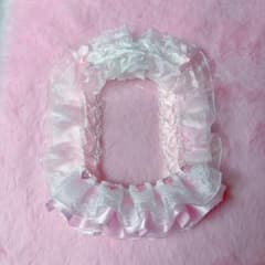 硬質トレカケース レースデコ ピンクメイドのサムネイル