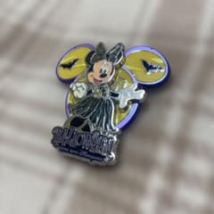 ミニーマウス ハロウィン ピンバッジ 香港ディズニー HKDL LE500