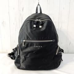 【美品】TOCCA サイドリボン ナイロン バックパック 黒