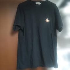 MAISON KITSUNÉ Fox Embroidery T-Shirt, Black, Size M