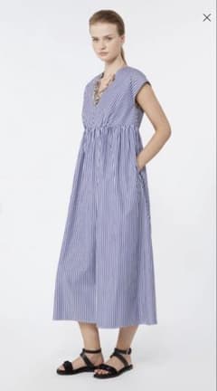 MAX MARA [モロ] ピュア コットン ポプリン ドレス - Navy MAX MARA [モロ] ピュア コットン ポプリン ドレス - Navy - メルカリ