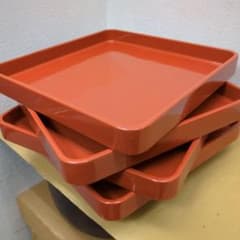 骨董 お膳 輪島塗 朱漆 膳 木製 漆器 お盆 トレイ 5枚〜 - メルカリ