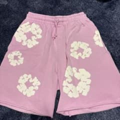 ゆゆ様専用denimtears ハーフパンツ デニムティアーズ ピンク - メルカリ