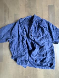 UNIQLO 半袖シャツ ネイビー Mサイズのサムネイル