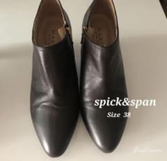 【美品】定価17500円＋税 spick&span　本革ショートブーツ