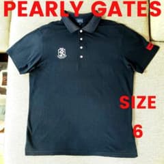 PEARLY GATES☆パーリーゲイツ☆ポロシャツ☆バックプリント☆SIZE6