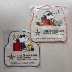 非売品 シンギュラリホテル　スヌーピー ハンドタオル ユニバ ダイカットのサムネイル