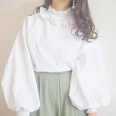 GRL フリルネックブラウスのサムネイル